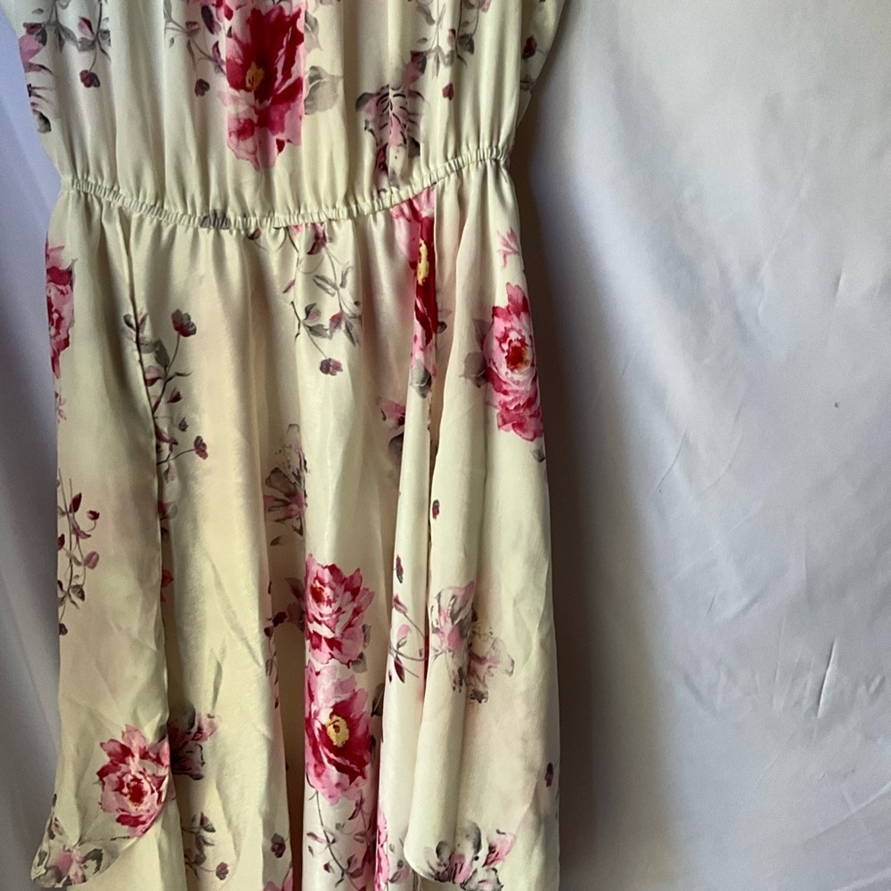 Eva Franco Pink Floral Shentel Dress Size 12 - Picture 7 of 9